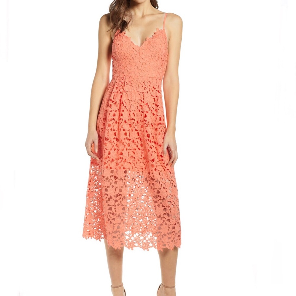 ASTR The Label Hard Blush Lace Dress. (S) NWT